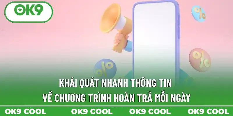 Khái quát nhanh thông tin về chương trình hoàn trả mỗi ngày Khái quát nhanh thông tin về chương trình hoàn trả mỗi ngày
